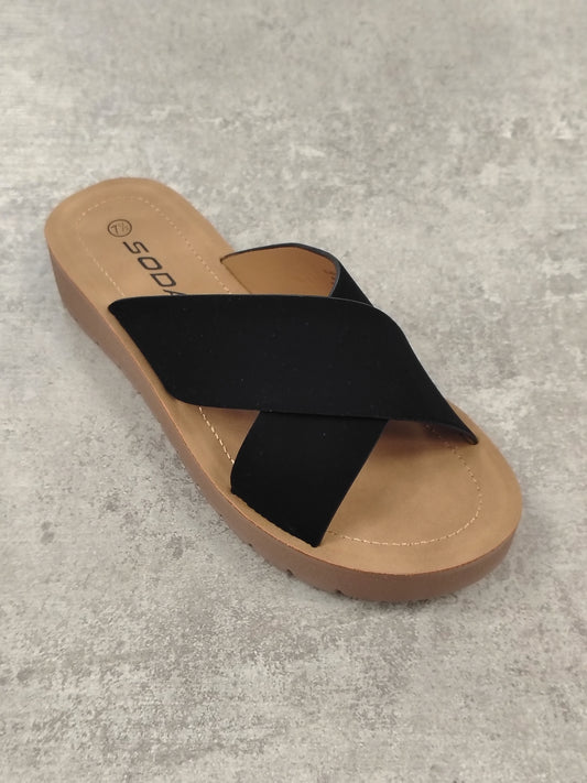 Ludo Black Sandal