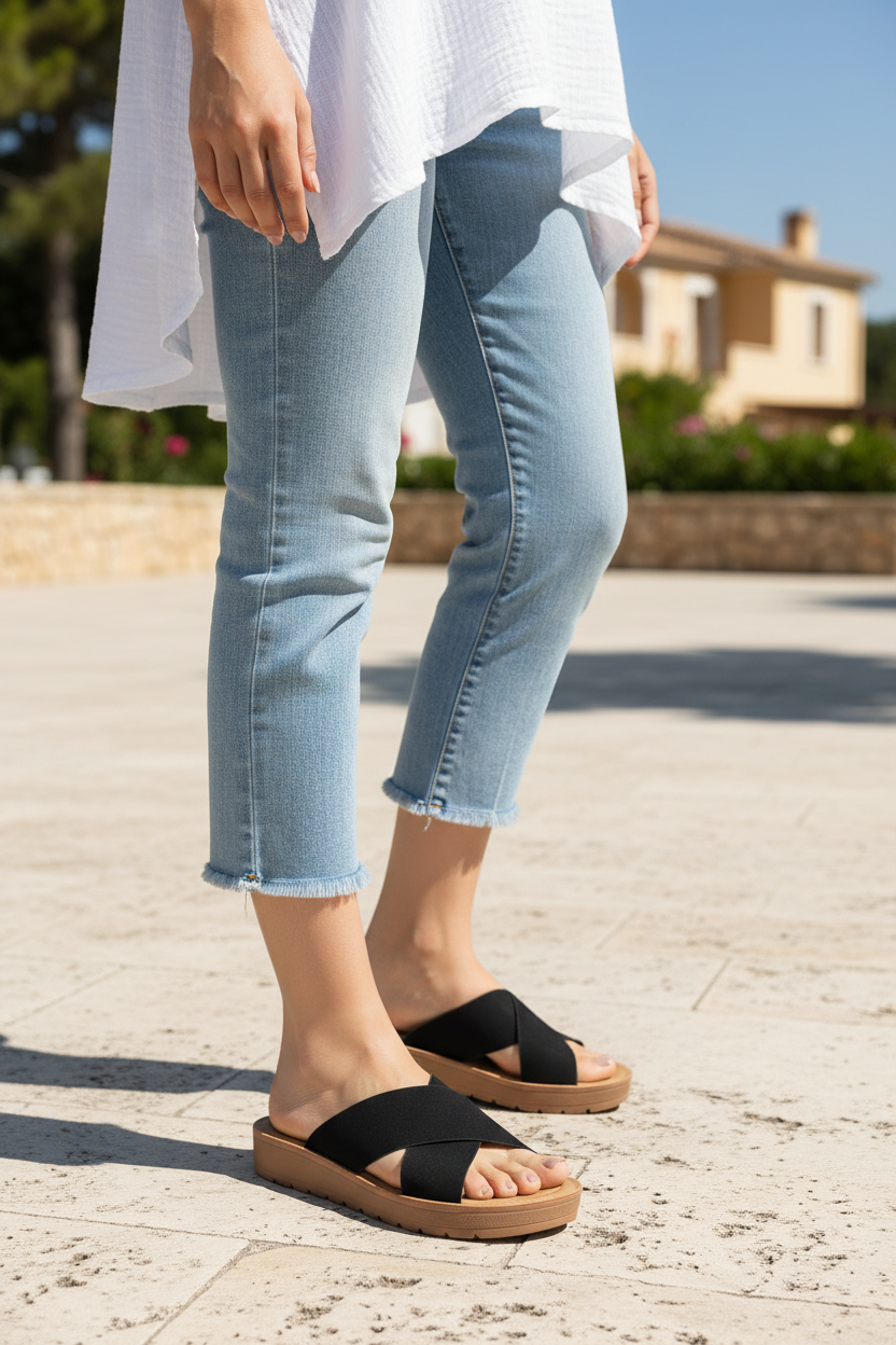 Ludo Black Sandal